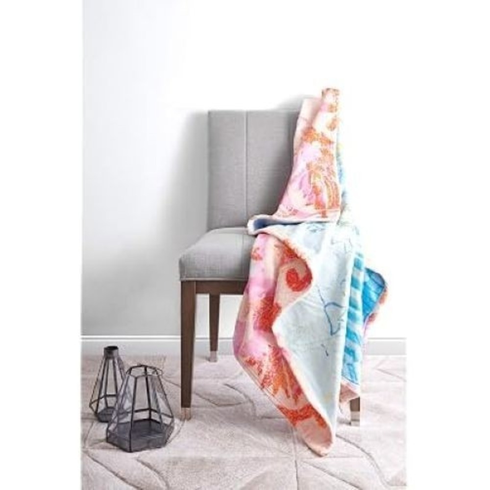 Poetic Wanderlust Tracy Porter HARPER Multi Colored Throw Blanket 50 x 70" New